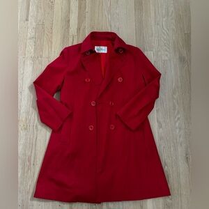 Red MaxMara trench